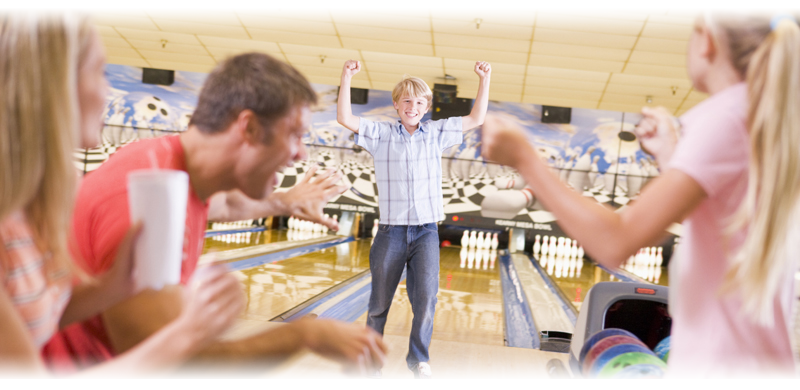 family bowling faded edges